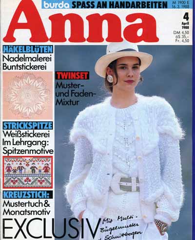 Anna 1988 April Kurs: Weistickerei Spitzenmotive